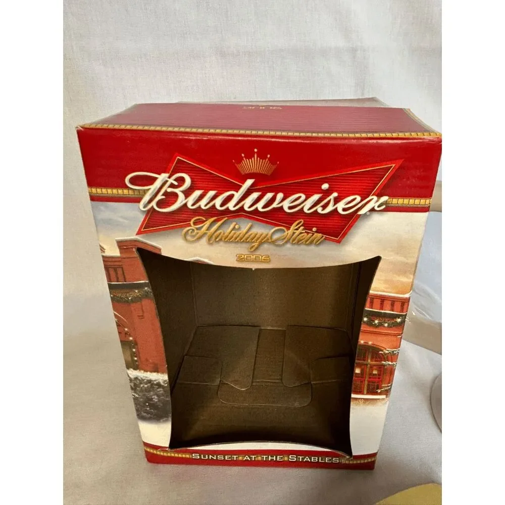 Budweiser Holiday Stein 2006 Collectable, With Box, Clydesdale Beer Mug